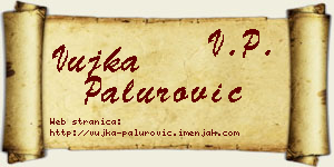Vujka Palurović vizit kartica